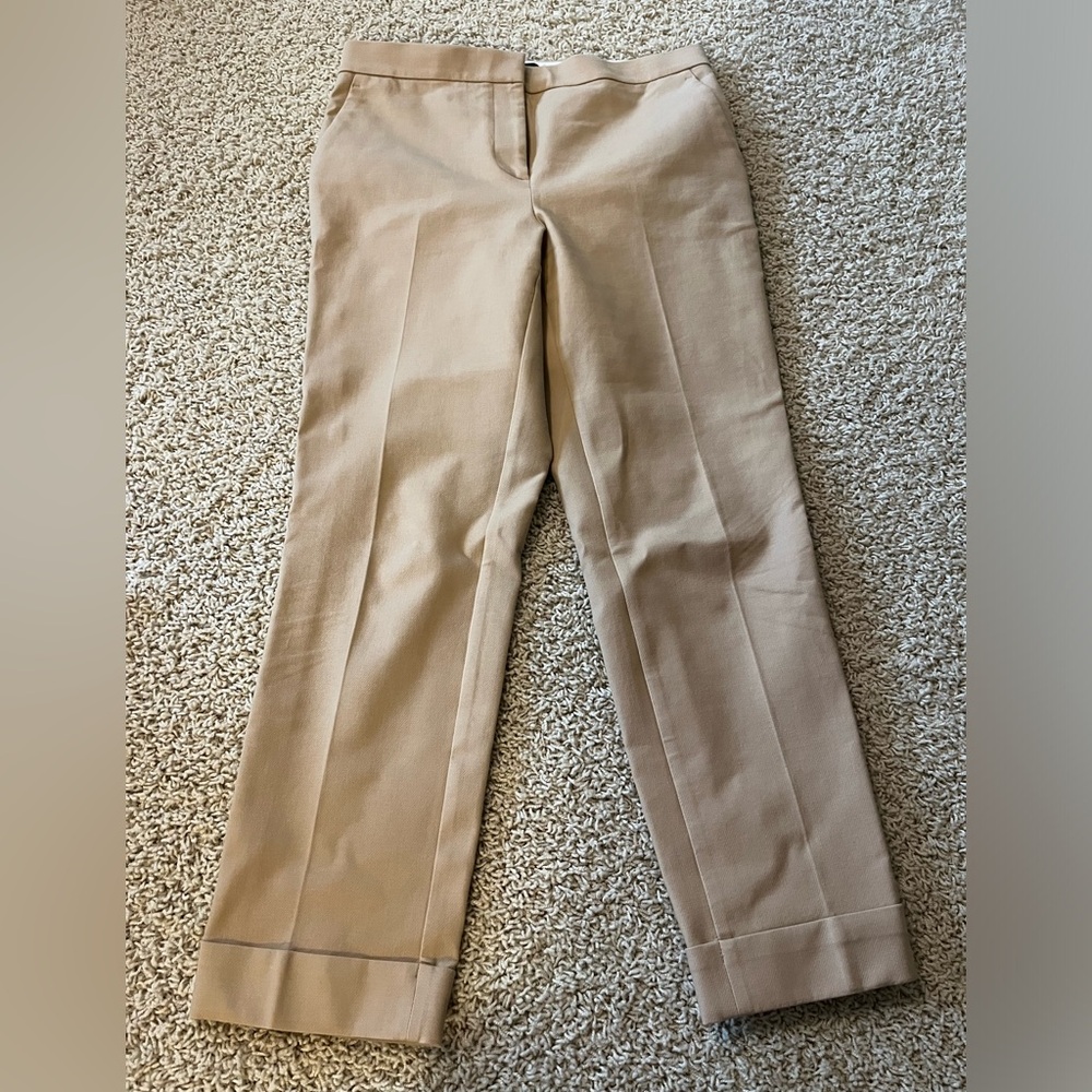 Ann Taylor tan ankle pants 6